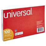 UNIVERSAL OFFICE PRODUCTS Ruled Index Cards, 5 x 8, White, 100/Pack