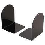 UNIVERSAL OFFICE PRODUCTS Magnetic Bookends, 6 x 5 x 7, Metal, Black