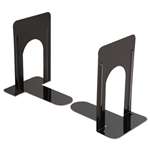 UNIVERSAL OFFICE PRODUCTS Economy Bookends, Nonskid, 5 7/8 x 8 1/4 x 9, Heavy Gauge Steel, Black