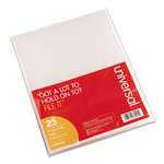 Universal 81525 Project Folders, Jacket, Poly, Letter, Clear, 25/Pack