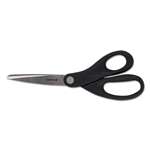 UNIVERSAL OFFICE PRODUCTS Economy Scissors, 8" Length, Straight Handle, Stainless Steel, Black