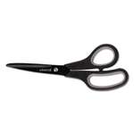 UNIVERSAL OFFICE PRODUCTS Industrial Scissors, 8" Length, Straight, Carbon Coated Blades, Black/Gray