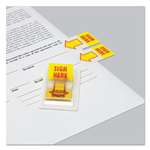 UNIVERSAL OFFICE PRODUCTS Arrow Page Flags, "Sign Here", Yellow/Red, 2 Dispensers of 50 Flags/Pack