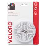 VELCRO USA, INC. Sticky-Back Hook and Loop Fastener Tape with Dispenser, 3/4 x 5 ft. Roll, White