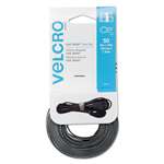 VELCRO USA, INC. Reusable Self-Gripping Ties, 1/2 x Eight Inches, Black/Gray, 50 Ties/Pack