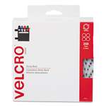 VELCRO USA, INC. Sticky-Back? Fasteners, 3/4" dia. Coins, White, 200/BX