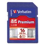VERBATIM CORPORATION Premium SDHC Memory Card, Class 10, 16GB