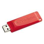VERBATIM CORPORATION Store 'n' Go USB 2.0 Flash Drive, 64GB, Red