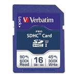 VERBATIM CORPORATION Pro 600X SDHC Memory Card, Class 10 UHS-1, 16GB