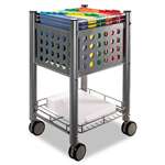 VERTIFLEX PRODUCTS Sidekick File Cart, One-Shelf, 13 3/4w x 15 1/2d x 26 1/4h, Matte Gray