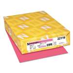 NEENAH PAPER Color Paper, 24lb, 8 1/2 x 11, Plasma Pink, 500 Sheets