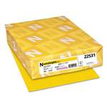 NEENAH PAPER Color Paper, 24lb, 8 1/2 x 11, Solar Yellow, 500 Sheets