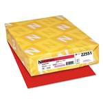 NEENAH PAPER Color Paper, 24lb, 8 1/2 x 11, Re-Entry Red, 500 Sheets