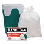 WEBSTER INDUSTRIES Super Value Pack Trash Bags, 13gal, 0.6mil, 23 3/4 x 28, White, 100/Box