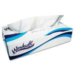 Windsoft 2430 Facial Tissue in Pop-Up Box, 100/Box, 6 Boxes/Pack