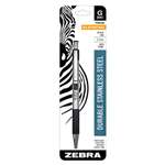 ZEBRA PEN CORP. G301 Roller Ball Retractable Gel Pen, Black Ink, Medium