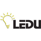 LEDU CORP. Incandescent Desk Lamp with Vented Dome Shade, 18" Reach, Matte Black